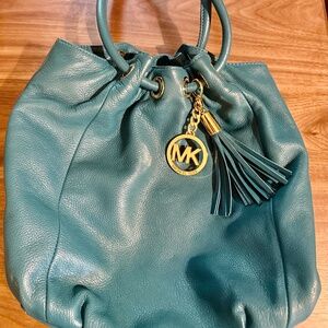 Michael Kors Turquoise Leather Purse